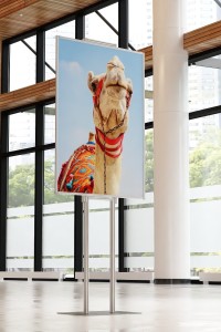 Składany stojak ekspozytor prezenter na plakat B1 707x1000mm