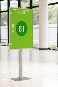 Składany stojak ekspozytor prezenter na plakat B1 707x1000mm