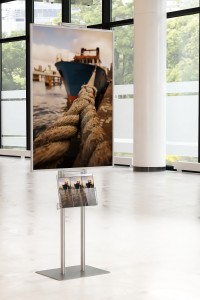 Ekspozytor plakatu B1 707x1000mm na ulotki A4 A5 i DL