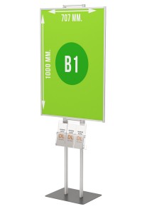 Prezenter plakatu B1 707x1000mm na ulotki A4 A5 i DL