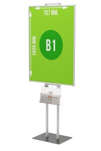 Prezenter plakatu B1 707x1000mm na ulotki A4 A5 i DL