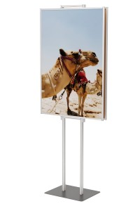 Dwustronny składany stojak ekspozytor na plakat 2 x B1 707x1000mm