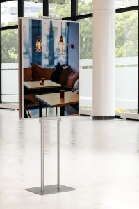 Dwustronny składany stojak ekspozytor na plakat 2 x B1 707x1000mm