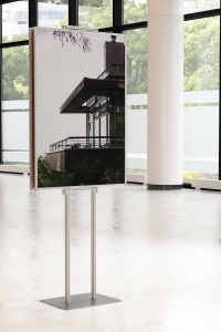 Dwustronny składany stojak ekspozytor na plakat 2 x B1 707x1000mm