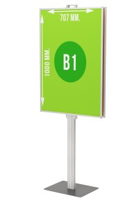 Stojak z plakatem b1 Dwustronny składany stojak ekspozytor na plakat 2 x B1 707x1000mm