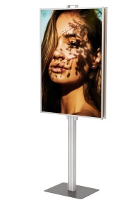 Dwustronny składany stojak ekspozytor na plakat 2 x B1 707x1000mm