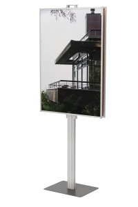 Dwustronny składany stojak ekspozytor na plakat 2 x B1 707x1000mm