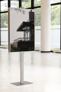 Dwustronny składany stojak ekspozytor na plakat 2 x B1 707x1000mm