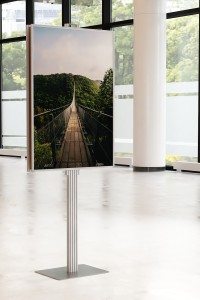 Dwustronny składany stojak ekspozytor na plakat 2 x B1 707x1000mm