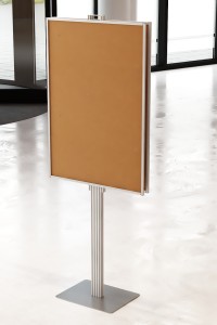 Dwustronny składany stojak ekspozytor na plakat 2 x B1 707x1000mm
